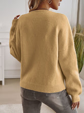 Load image into Gallery viewer, Devine Tied Round Neck Dropped Shoulder Cardigan
