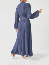 Load image into Gallery viewer, Honey Tie Waist Long Sleeve Dress
