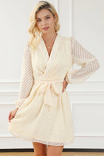 Load image into Gallery viewer, Surplice Long Sleeve Mini Dress
