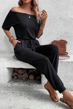 Load image into Gallery viewer, Perfee Off-Shoulder Jumpsuit with Pockets
