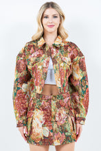 Load image into Gallery viewer, American Bazi Jacquard Cargo Cropped Jacket
