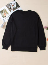 Load image into Gallery viewer, Plus Size Sequin Pumpkin Round Neck Sweater
