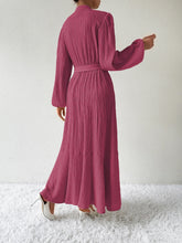 Load image into Gallery viewer, Honey Tie Waist Long Sleeve Dress
