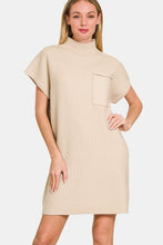 Load image into Gallery viewer, Zenana Short Sleeve Sweater Mini Dress
