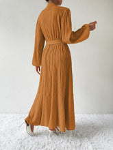 Load image into Gallery viewer, Honey Tie Waist Long Sleeve Dress
