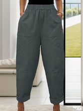 Load image into Gallery viewer, Elastic Waist Pants with Pockets
