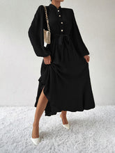 Load image into Gallery viewer, Honey Tie Waist Long Sleeve Dress
