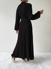 Load image into Gallery viewer, Honey Tie Waist Long Sleeve Dress
