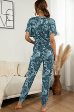 Load image into Gallery viewer, Surplice Neck Tied Short Sleeve Jumpsuit
