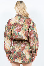 Load image into Gallery viewer, American Bazi Jacquard Cargo Cropped Jacket
