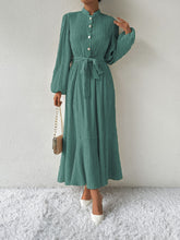 Load image into Gallery viewer, Honey Tie Waist Long Sleeve Dress
