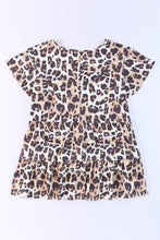 Load image into Gallery viewer, Plus Size Leopard Round Neck Blouse
